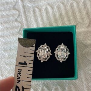 Silver Crystal Earrings